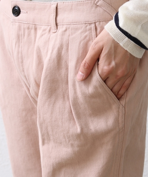 coen(コーエン)の「起毛チノタックパンツ(チノパンツ・レディース・ベージュ/ネイビー/ライトピンク・SMALL/LARGE/MEDIUM)」の6枚目の写真