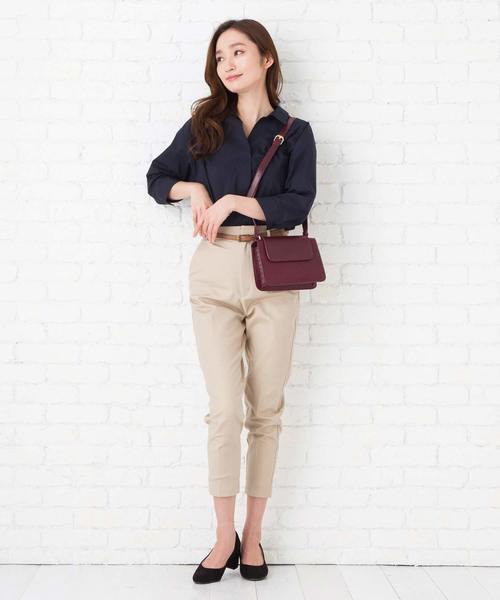 florist（フローリスト）の「クロコ調スクエアフラップショルダーバッグ（ショルダーバッグ・レディース・ブラック/キャメル/ワイン・FREE）」の12枚目の写真