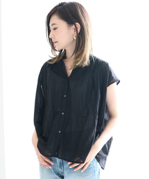 AMERICAN HOLIC | ショルダーギャザーフレンチスリーブブラウス(シャツ/ブラウス)