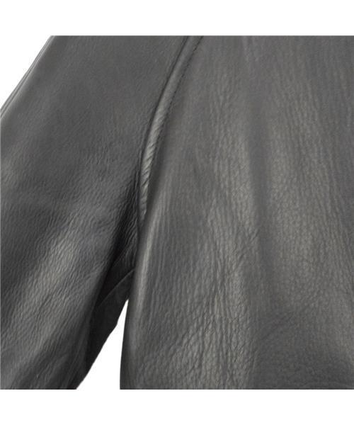 ブランド古着】ラグランスリーブレザージャケット ボンバージャケット