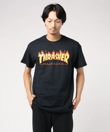 THRASHER | FLAME S/S T-SHIRTS/スラッシャー ユニセックス Tシャツ フレイムロゴ(Tシャツ/カットソー)