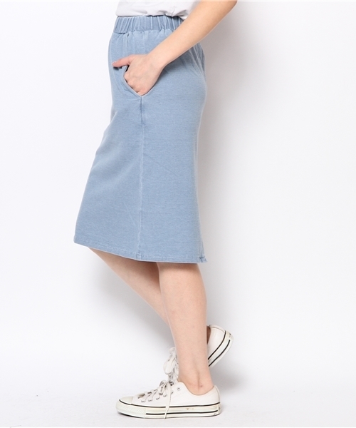 Kastane（カスタネ）の「【Kastane】インディゴタイトスカート（スカート・レディース・ライトブルー/ブルー・FREE）」の6枚目の写真