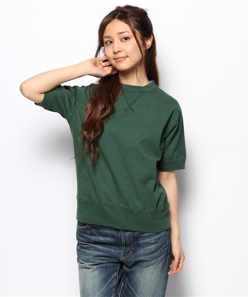 BEAMS BOY(ビームスボーイ)の「CAMBER / SOLID CREW(Tシャツ/カットソー・レディース・ダークグリーン/ネイビー/グレー/ワイン・SMALL)」の2枚目の写真