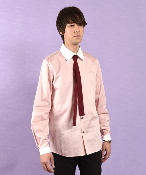 MILKBOY ネクタイ付き柄シャツ 長袖（BALLET シャツ（シャツ