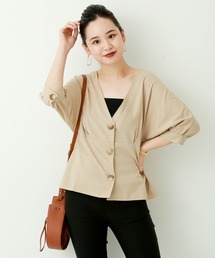 n'ee-ne | リネン混素材のドルマンスリーブブラウス(シャツ/ブラウス)