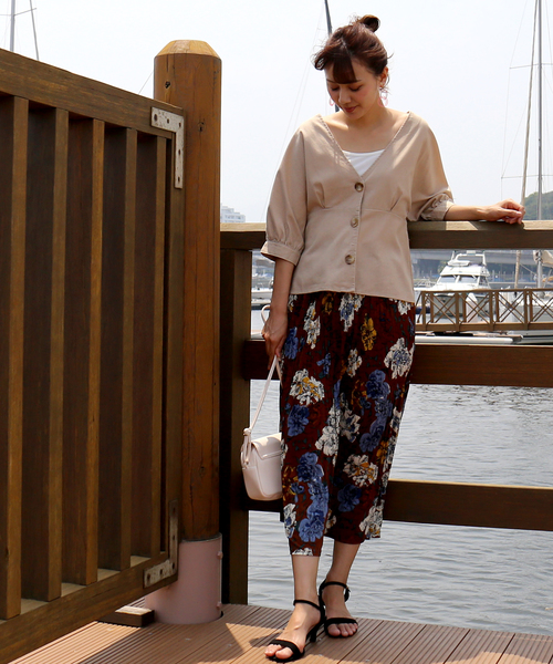 n'ee-ne（ネーネ）の「リネン混素材　ドルマンスリーブブラウス（シャツ/ブラウス・レディース・ブラック/ベージュ/ブラウン/モカ・FREE）」の10枚目の写真