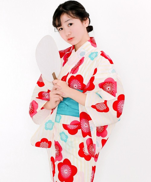 Amazon | [KYOETSU] [キョウエツ] 浴衣セット ジュニア レトロ