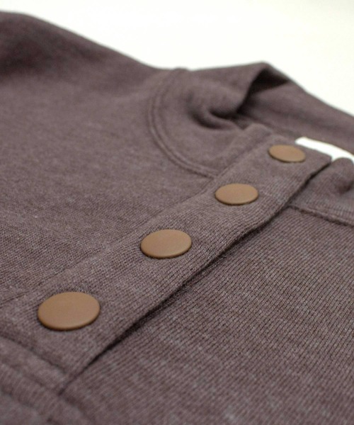 RNA-N（アールエヌエーエヌ）の「M1194 ソフト裏毛ハーフボタンワンピース（ワンピース・レディース・ダークブラウン/オフホワイト/ピンク・MEDIUM）」の17枚目の写真