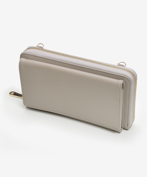 kalie.(カリエ)の「【Emma】3way ウォレット ショルダーバッグ ハンドバッグ(ショルダーバッグ・レディース・グレイッシュベージュ/ブラック/ネイビー・ONE SIZE)」の6枚目の写真