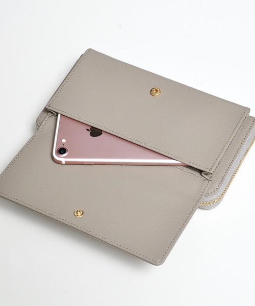 kalie.(カリエ)の「【Emma】3way ウォレット ショルダーバッグ ハンドバッグ(ショルダーバッグ・レディース・グレイッシュベージュ/ブラック/ネイビー・ONE SIZE)」の12枚目の写真