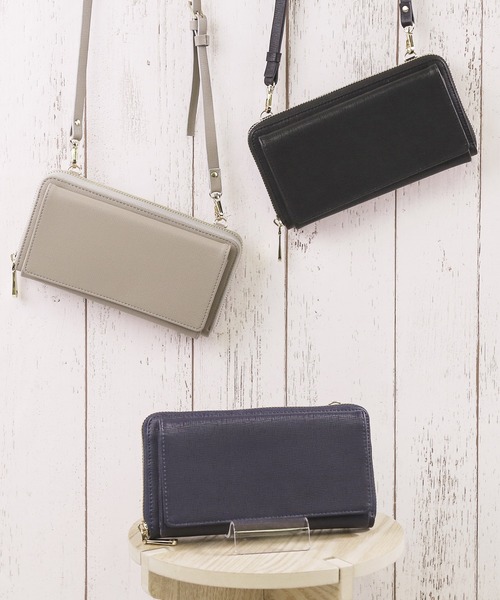 kalie.(カリエ)の「【Emma】3way ウォレット ショルダーバッグ ハンドバッグ(ショルダーバッグ・レディース・グレイッシュベージュ/ブラック/ネイビー・ONE SIZE)」の15枚目の写真