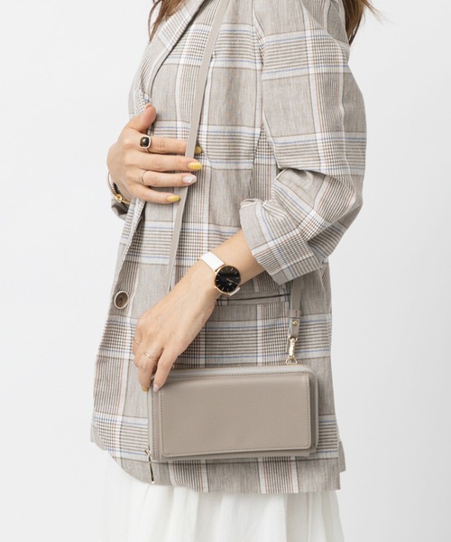 kalie.(カリエ)の「【Emma】3way ウォレット ショルダーバッグ ハンドバッグ(ショルダーバッグ・レディース・グレイッシュベージュ/ブラック/ネイビー・ONE SIZE)」の19枚目の写真