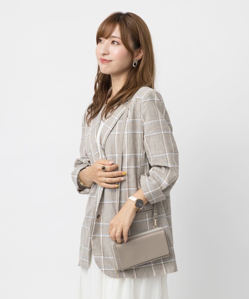 kalie.(カリエ)の「【Emma】3way ウォレット ショルダーバッグ ハンドバッグ(ショルダーバッグ・レディース・グレイッシュベージュ/ブラック/ネイビー・ONE SIZE)」の16枚目の写真