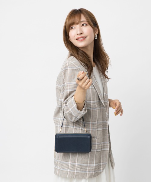 kalie.(カリエ)の「【Emma】3way ウォレット ショルダーバッグ ハンドバッグ(ショルダーバッグ・レディース・グレイッシュベージュ/ブラック/ネイビー・ONE SIZE)」の20枚目の写真