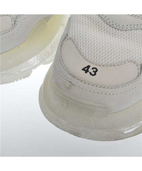 BALENCIAGA ホワイトスニーカー クリアソール 26cm BALENCIAGA】トリプル S クリアソール ホワイト (BALENCIAGA