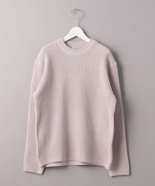 BEAUTY&YOUTH UNITED ARROWS（ビューティーアンドユースユナイテッドアローズ）の「BY バルキー ワッフル ニット（ニット/セーター・メンズ・ナチュラル/ブラック/ネイビー/その他1・L/XL/M/S）」の4枚目の写真