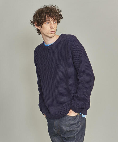 BEAUTY&YOUTH UNITED ARROWS（ビューティーアンドユースユナイテッドアローズ）の「BY バルキー ワッフル ニット（ニット/セーター・メンズ・ナチュラル/ブラック/ネイビー/その他1・L/XL/M/S）」の17枚目の写真