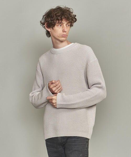 BEAUTY&YOUTH UNITED ARROWS（ビューティーアンドユースユナイテッドアローズ）の「BY バルキー ワッフル ニット（ニット/セーター・メンズ・ナチュラル/ブラック/ネイビー/その他1・L/XL/M/S）」の12枚目の写真