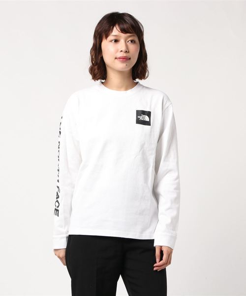 The North Face ザノースフェイス の The North Face ザ ノースフェイス ロングスリーブスクエアロゴtee Tシャツ カットソー Wear The North Face ザノースフェイス の The North Face ザ ノースフェイス ロングスリーブスクエアロゴtee Tシャツ カットソー Wear