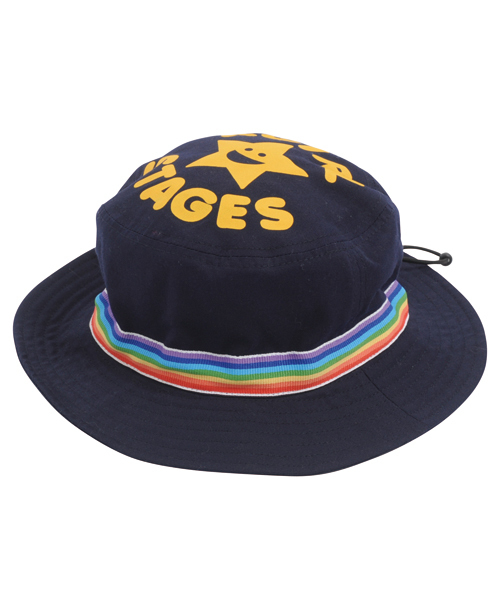 X-girl Stages（エックスガールステージス）の「KIRAKY  HAT（ハット・キッズ・ベージュ/ピンク/ネイビー・MEDIUM/SMALL）」の2枚目の写真