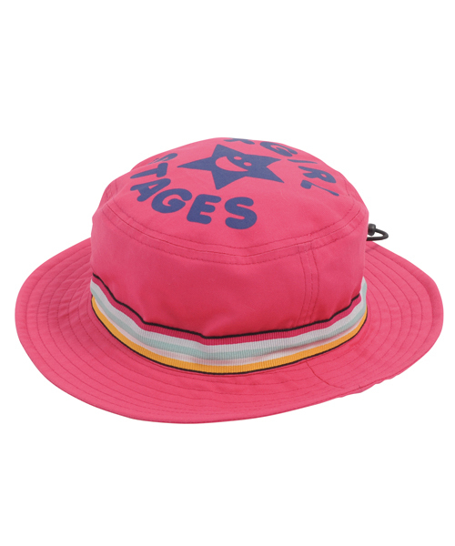 X-girl Stages（エックスガールステージス）の「KIRAKY  HAT（ハット・キッズ・ベージュ/ピンク/ネイビー・MEDIUM/SMALL）」の3枚目の写真