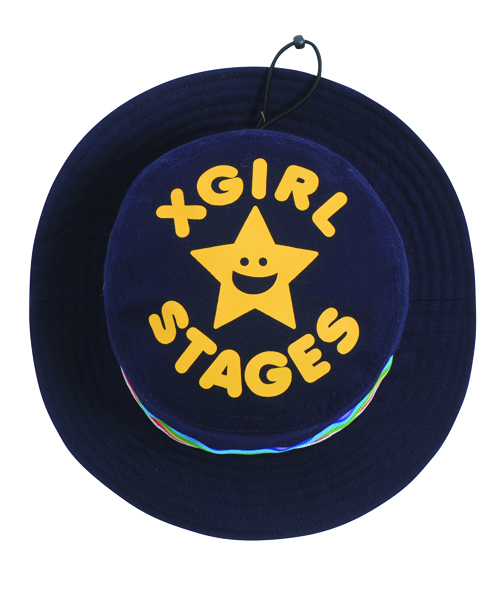 X-girl Stages（エックスガールステージス）の「KIRAKY  HAT（ハット・キッズ・ベージュ/ピンク/ネイビー・MEDIUM/SMALL）」の8枚目の写真