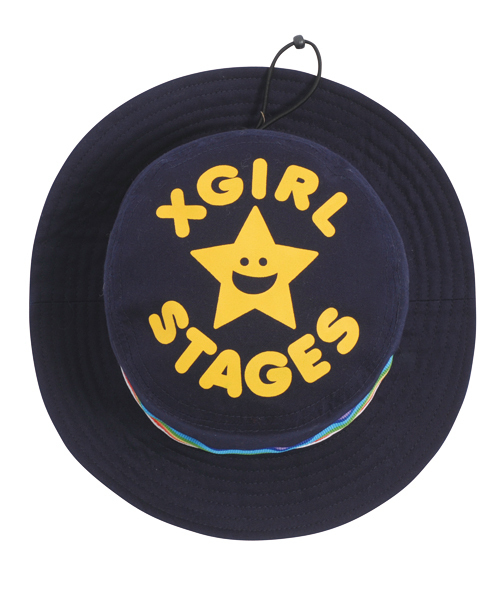 X-girl Stages（エックスガールステージス）の「KIRAKY  HAT（ハット・キッズ・ベージュ/ピンク/ネイビー・MEDIUM/SMALL）」の12枚目の写真