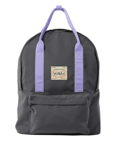 MILKFED.（ミルクフェド）の「BI COLOR BACK PACK　（バックパック/リュック/無地）（バックパック/リュック・レディース・チャコール/ネイビー/レッド/ブラック・ONE SIZE）」の3枚目の写真