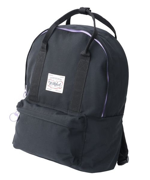 MILKFED.（ミルクフェド）の「BI COLOR BACK PACK　（バックパック/リュック/無地）（バックパック/リュック・レディース・チャコール/ネイビー/レッド/ブラック・ONE SIZE）」の2枚目の写真