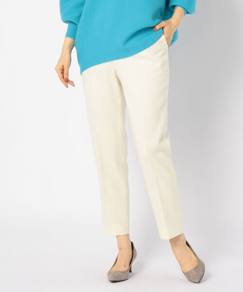 NOLLEY’S Sophi（ノーリーズソフィ）の「[新色追加]サキソニーパンツ（その他パンツ・レディース・ライトグレー/ネイビー/オフホワイト/キャメル/ブラック・40/38/36/34）」の2枚目の写真