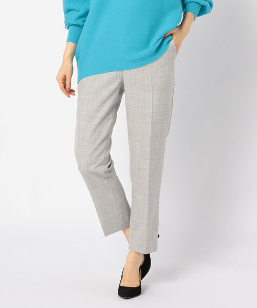 NOLLEY’S Sophi（ノーリーズソフィ）の「[新色追加]サキソニーパンツ（その他パンツ・レディース・ライトグレー/ネイビー/オフホワイト/キャメル/ブラック・40/38/36/34）」の4枚目の写真