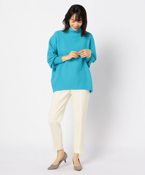 NOLLEY’S Sophi（ノーリーズソフィ）の「[新色追加]サキソニーパンツ（その他パンツ・レディース・ライトグレー/ネイビー/オフホワイト/キャメル/ブラック・40/38/36/34）」の16枚目の写真