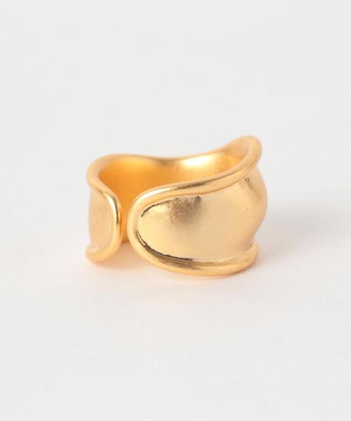 BEAUTY&YOUTH UNITED ARROWS（ビューティーアンドユースユナイテッドアローズ）の「BY カーブビッグリング（リング・レディース・シルバー/ゴールド・FREE）」の5枚目の写真