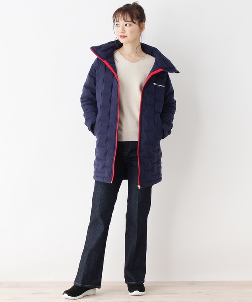 Champion(チャンピオン)の「【WEB限定】champion ダウンコート(ダウンジャケット/コート・レディース・ブラック系7/ネイビー系5・02/03)」の11枚目の写真