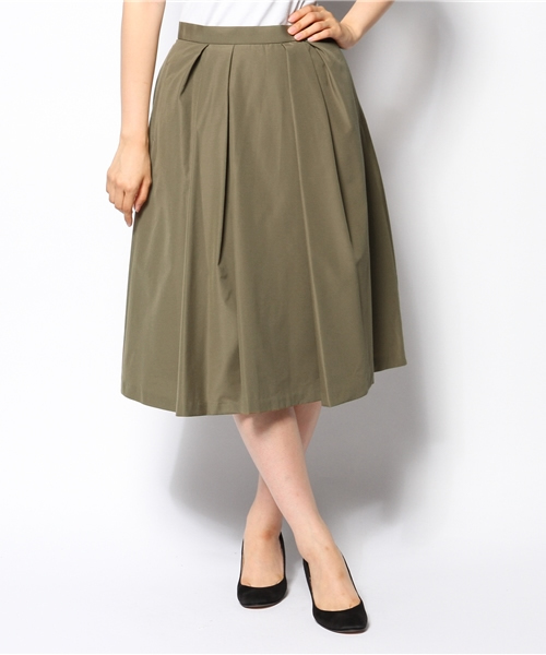 La TOTALITE（ラトータリテ）の「T/Cウェーブミドルフスカート。（スカート・レディース・カーキ/バーガンディー・38/36/40）」の12枚目の写真