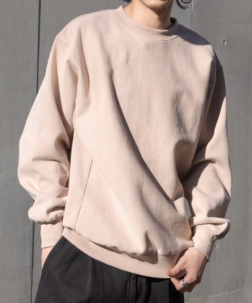 United Athle（ユナイテッドアスレ）の「毎日を包む厚手の安心感！【United Athle】heavy weight nuance color crew neck sweat unisex / ヘヴィーウェイト ニュアンスカラー クルーネック スウェット 12オンス ユニセックス 裏起毛 マグナムウェイト 5764（スウェット・メンズ・ブラック/グレー/ネイビー/ホワイト/グリーン/ブルー/ダークグレー/ピンク/ベージュ・XL/S/M/L/XXL）」の9枚目の写真