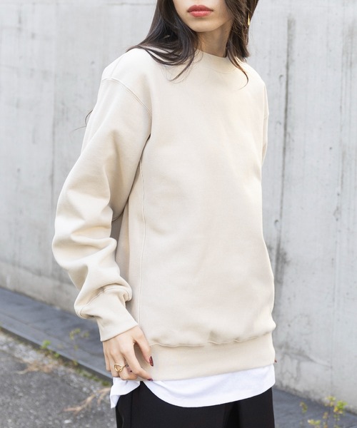 United Athle（ユナイテッドアスレ）の「毎日を包む厚手の安心感！【United Athle】heavy weight nuance color crew neck sweat unisex / ヘヴィーウェイト ニュアンスカラー クルーネック スウェット 12オンス ユニセックス 裏起毛 マグナムウェイト 5764（スウェット・メンズ・ブラック/グレー/ネイビー/ホワイト/グリーン/ブルー/ダークグレー/ピンク/ベージュ・XL/S/M/L/XXL）」の15枚目の写真