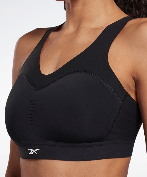 Reebok（リーボック）の「ピュアムーブ+ ブラ / PureMove+ Bra（スポーツブラ・レディース・ブラック/レッド・SMALL/MEDIUM/L(O)/XL(XO)/LARGE/X-LARGE/XS）」の4枚目の写真