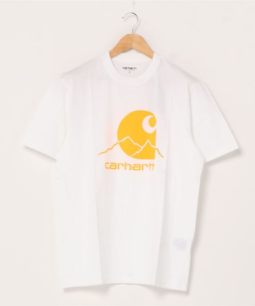 Carhartt WIP(カーハートダブリューアイピー)の「S/S OUTDOOR C T-SHIRT(Tシャツ/カットソー・メンズ・ホワイト系その他/ブルー系その他/オレンジ系その他/ブラック系その他・SMALL/MEDIUM/LARGE/X-LARGE)」の2枚目の写真