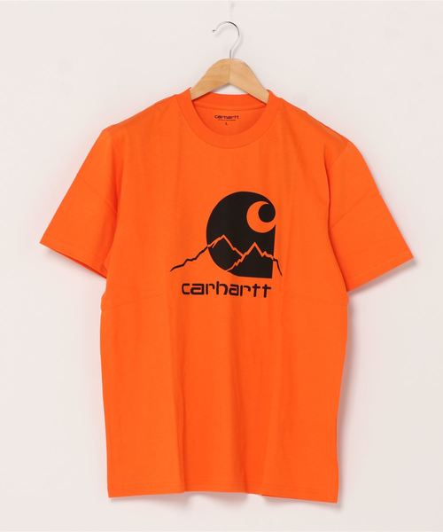 Carhartt WIP(カーハートダブリューアイピー)の「S/S OUTDOOR C T-SHIRT(Tシャツ/カットソー・メンズ・ホワイト系その他/ブルー系その他/オレンジ系その他/ブラック系その他・SMALL/MEDIUM/LARGE/X-LARGE)」の1枚目の写真