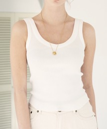 ALEXIA STAM | V-Neck Rib Tank Top/Vネックリブタンクトップ(タンクトップ)
