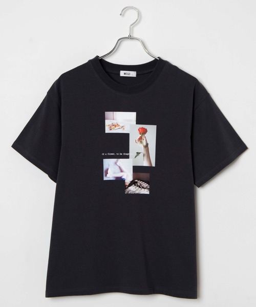 WEGO（ウィゴー）の「WEGO/フロントフォトプリントTシャツ（Tシャツ/カットソー・レディース・ホワイト/カーキ/スミクロ・FREE）」の13枚目の写真