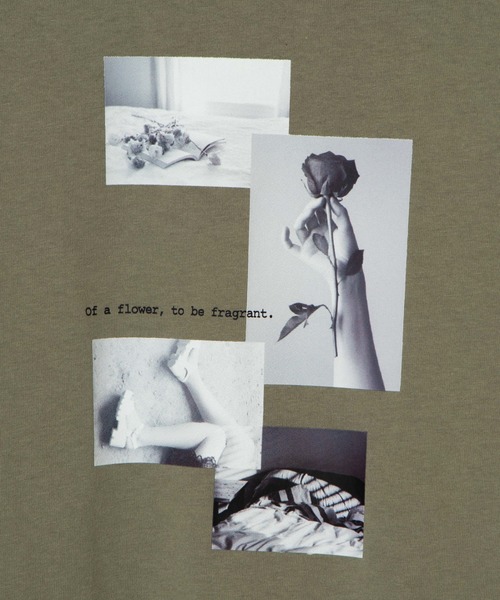 WEGO（ウィゴー）の「WEGO/フロントフォトプリントTシャツ（Tシャツ/カットソー・レディース・ホワイト/カーキ/スミクロ・FREE）」の11枚目の写真