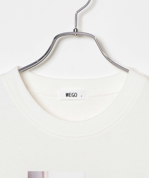 WEGO（ウィゴー）の「WEGO/フロントフォトプリントTシャツ（Tシャツ/カットソー・レディース・ホワイト/カーキ/スミクロ・FREE）」の8枚目の写真