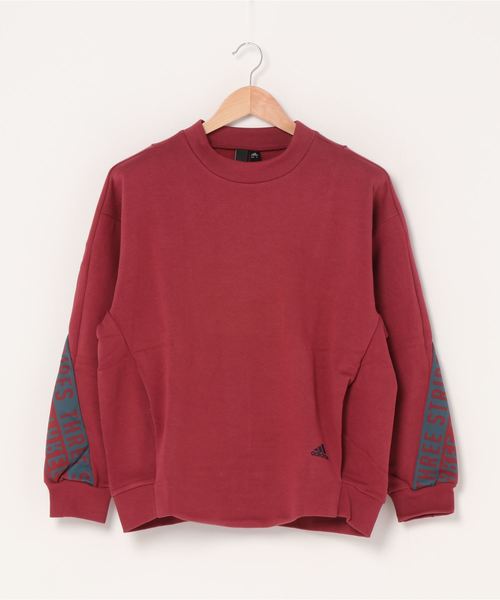 adidas（アディダス）の「アディダス adidas WMHSWORDINGクルーネック（スウェット・レディース・ブラック/ベージュ/ボルドー・S/M/L/XL）」の3枚目の写真