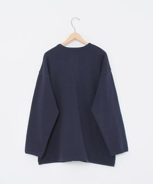 coen（コーエン）の「【WEB限定カラー】USAコットン裏起毛スウェットミディアム丈カーディガン#（カーディガン/ボレロ・レディース・グレー/ダークグレー/ベージュ/ネイビー/ブラック/ケリー/ライトグレー・FREE）」の10枚目の写真