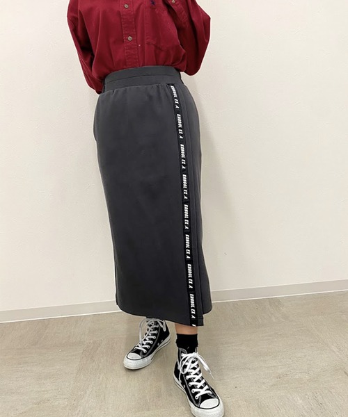 KANGOL EXTRA COMFORT(カンゴールエクストラコンフォート)の「【KANGOL EXTRA COMFORT(カンゴール エクストラ コンフォート)】ラップ風アシメロゴテープスカート(スカート・レディース・オフホワイト/ブラック/チャコールグレー/キャメル・LL/M/L)」の19枚目の写真