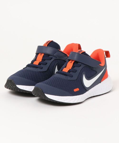 ナイキ スニーカー ローカット レボリューション5PSV BQ5672-403 シューズ 靴 キッズ 男の子用 18サイズ ブルー NIKE NIKE（ナイキ）の「ナイキ NIKE ナイキ レボリューション 5 PSV