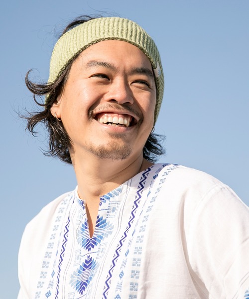 チャイハネ（チャイハネ）の「【チャイハネ】シンプルコットンニットヘアバンド（ヘアバンド・メンズ・ブラウン/イエロー/ピンク/オレンジ/グレー/ブラック/キナリ/ブルー/カーキ/グリーン/ブルー系その他・FREE）」の5枚目の写真