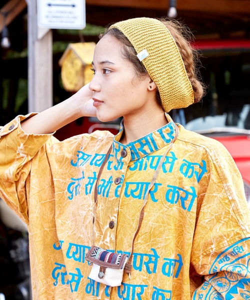 チャイハネ（チャイハネ）の「【チャイハネ】シンプルコットンニットヘアバンド（ヘアバンド・メンズ・ブラウン/イエロー/ピンク/オレンジ/グレー/ブラック/キナリ/ブルー/カーキ/グリーン/ブルー系その他・FREE）」の15枚目の写真